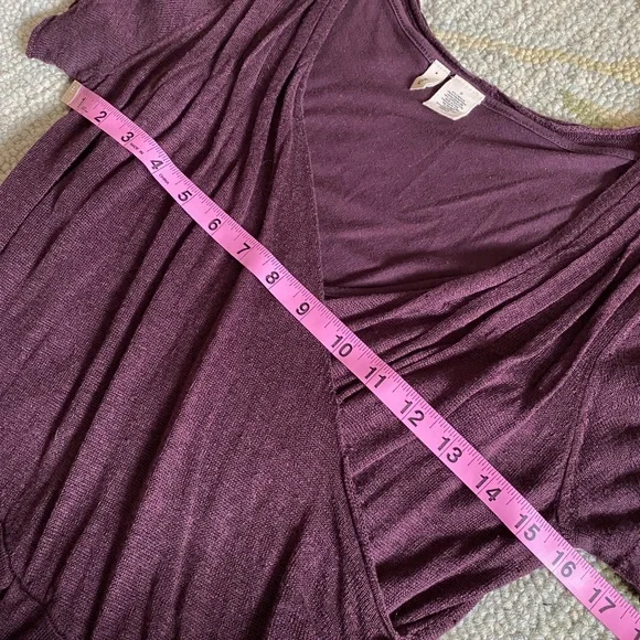 Moth I Anthro I Y2K I Sideswept Sweater Dress I Purple Motif - Picture 4 of 16